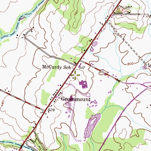 Topographic Map of Sheraton Inn-Gettysburg Heliport, PA