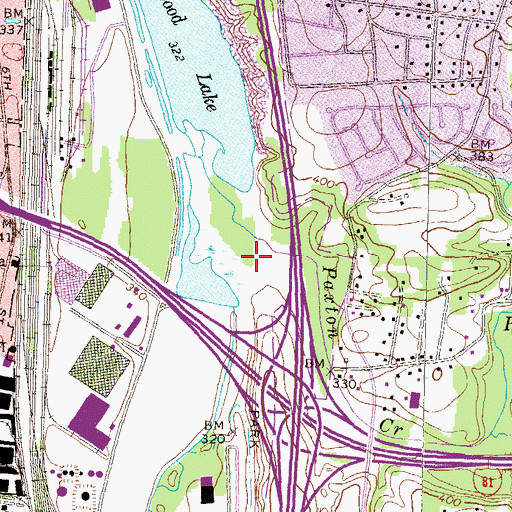 Topographic Map of Wildwood Park, PA
