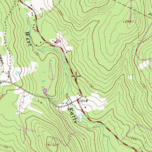 Topographic Map of Township of Lackawaxen, PA