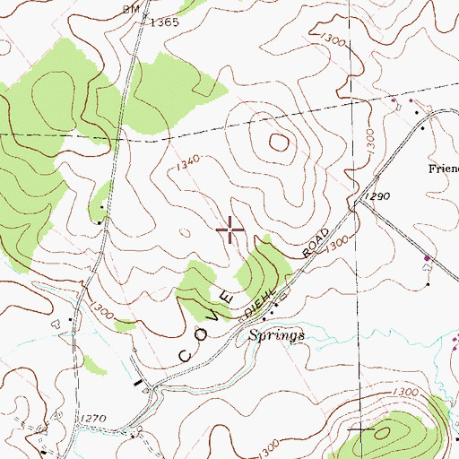 Topographic Map of Township of Colerain, PA
