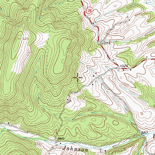 Topographic Map of Township of Mann, PA