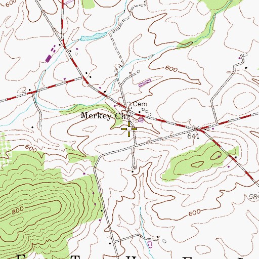 Topographic Map of Township of Bethel, PA