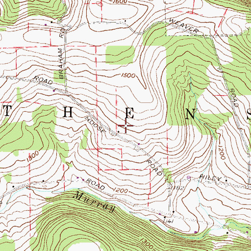 Topographic Map of Township of Athens, PA