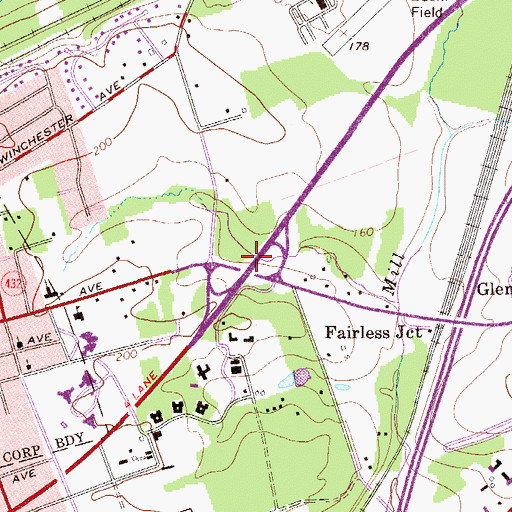 Topographic Map of Township of Middletown, PA