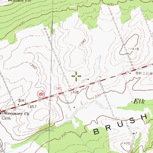 Topographic Map of Township of Miles, PA