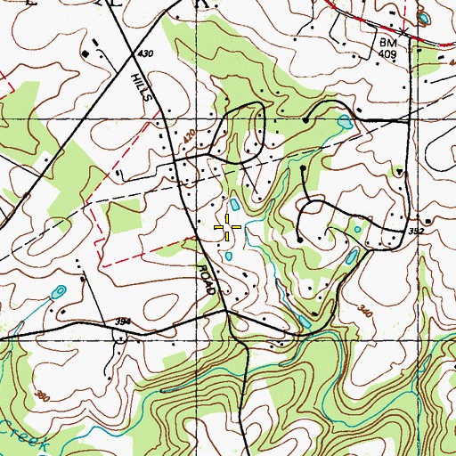 Topographic Map of Township of Elk, PA