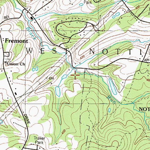 Topographic Map of Township of West Nottingham, PA