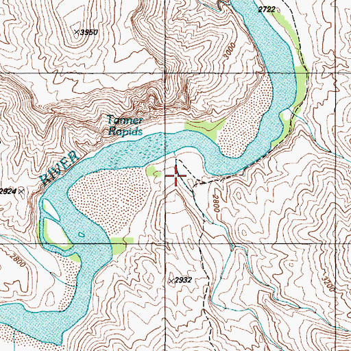 Topographic Map of Tanner Canyon, AZ