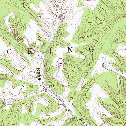 Topographic Map of Township of Licking Creek, PA