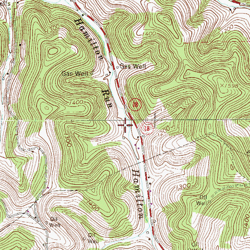 Topographic Map of Township of Freeport, PA