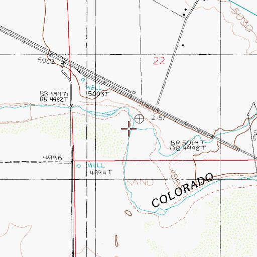 Topographic Map of Tanner Wash, AZ