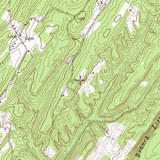 Topographic Map of Township of Dublin, PA