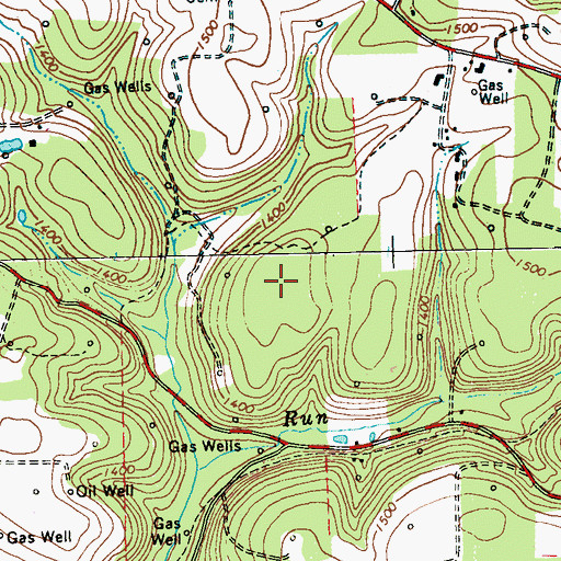 Topographic Map of Township of North Mahoning, PA