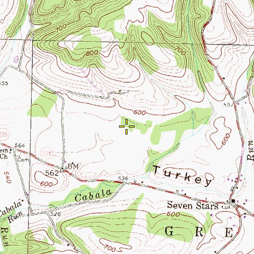 Topographic Map of Township of Greenwood, PA