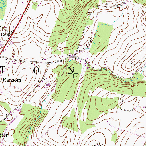 Topographic Map of Township of Newton, PA