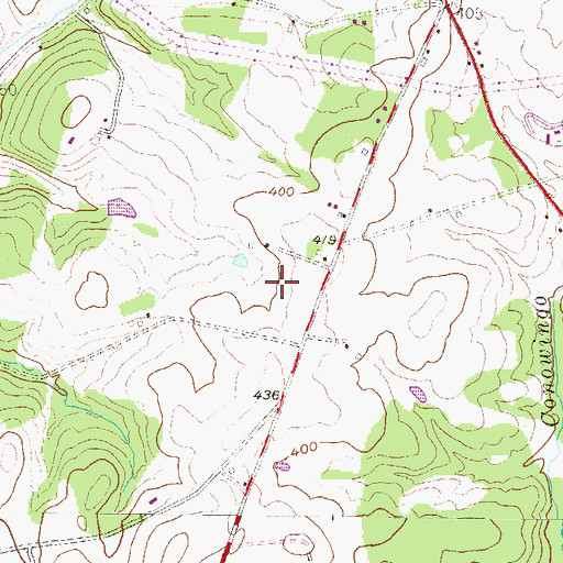 Topographic Map of Township of Fulton, PA