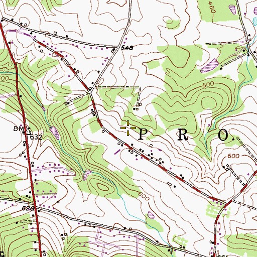 Topographic Map of Township of Providence, PA