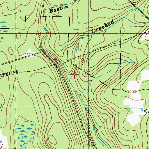 Topographic Map of Township of Fairmount, PA