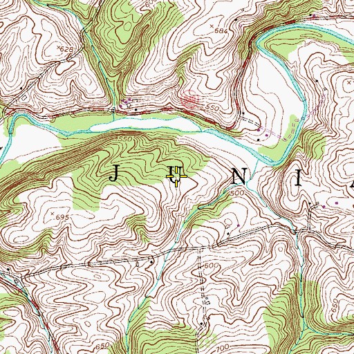 Topographic Map of Township of Juniata, PA