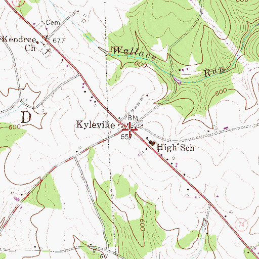 Topographic Map of Township of Lower Chanceford, PA