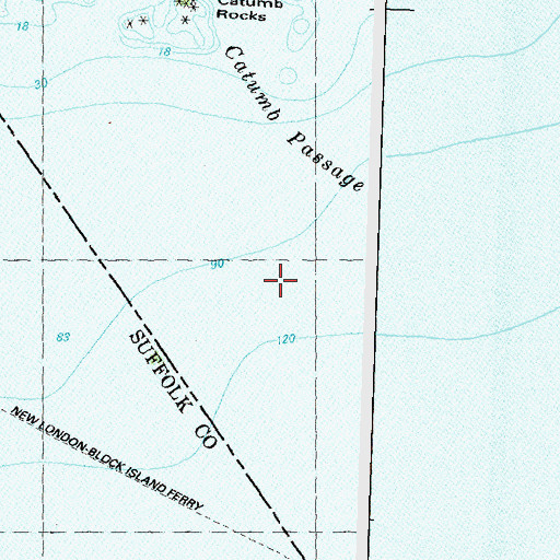 Topographic Map of Catumb Passage, RI