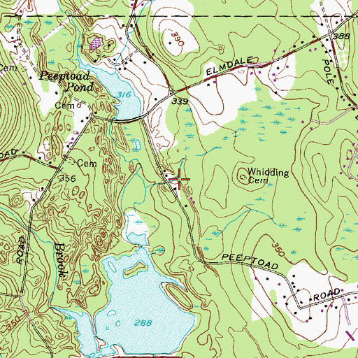 Topographic Map of Harrisdale, RI
