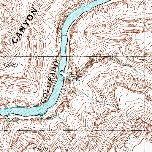 Topographic Map of Tatahatso Wash, AZ