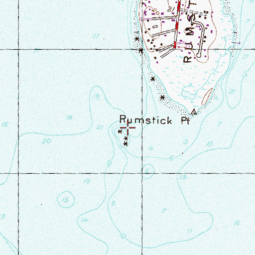 Topographic Map of Rumstick Ledge, RI