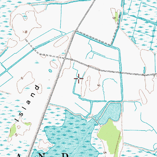 Topographic Map of Bear Island, SC