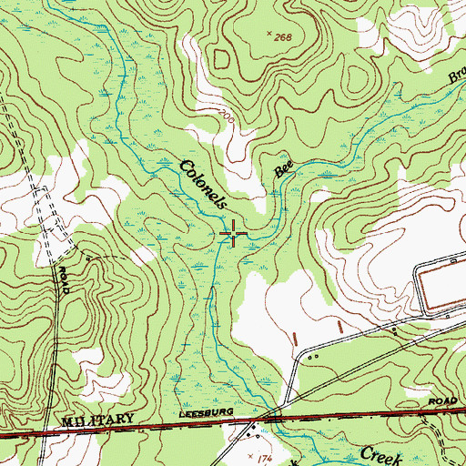 Topographic Map of Bee Branch, SC