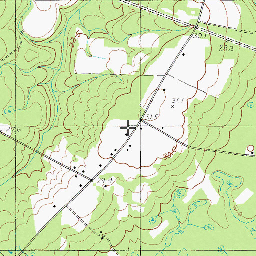 Topographic Map of Bethany Church, SC