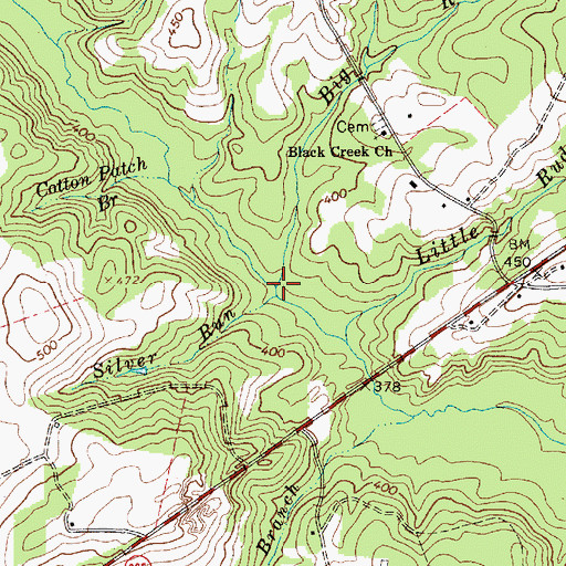 Topographic Map of Big Ruddy Branch, SC