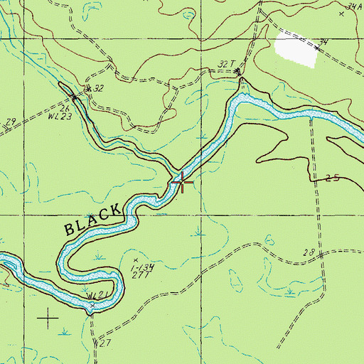 Topographic Map of Boggy Swamp, SC