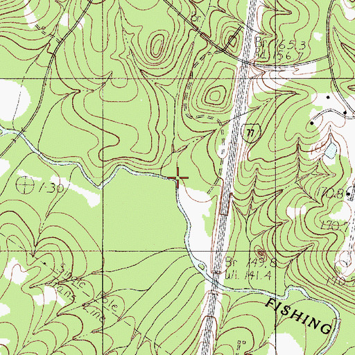 Topographic Map of Browns Branch, SC