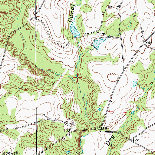 Topographic Map of Canal Branch, SC