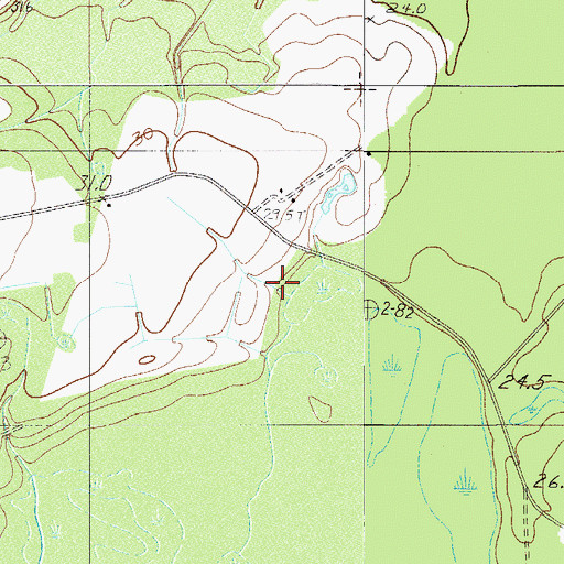 Topographic Map of Cedar Branch, SC