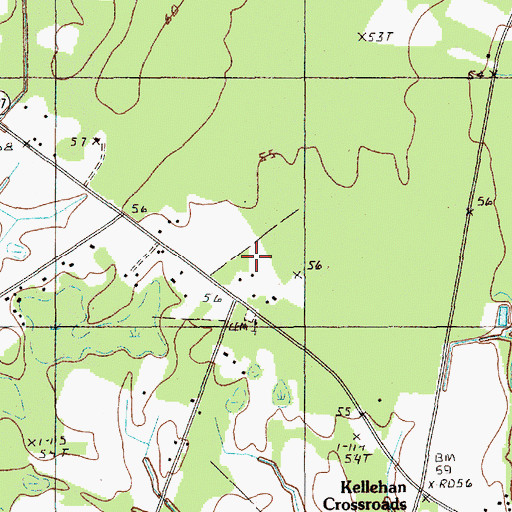 Topographic Map of Central School, SC