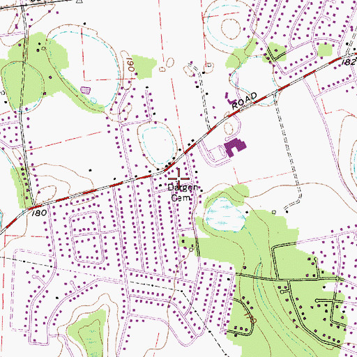 Topographic Map of Dargon Cemetery, SC