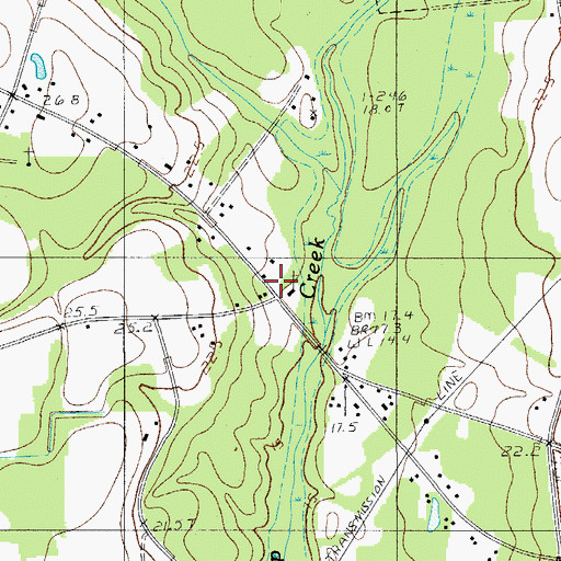 Topographic Map of Deep Creek Church, SC