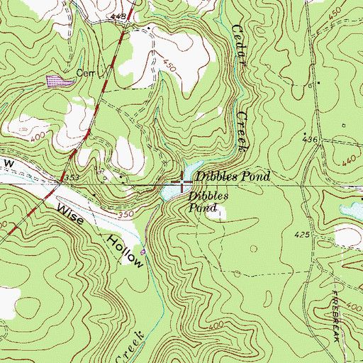 Topographic Map of Dibbles Pond, SC