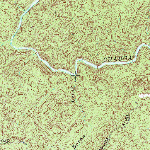 Topographic Map of Doran Creek, SC