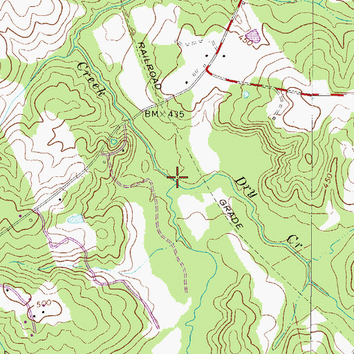 Topographic Map of Dry Creek, SC