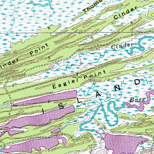 Topographic Map of Eagle Point, SC