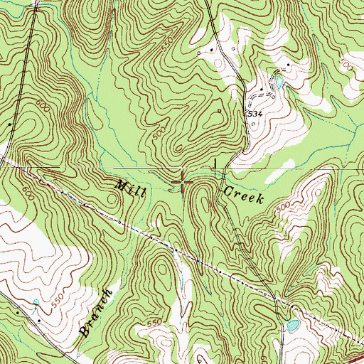 Topographic Map of Eison Branch, SC