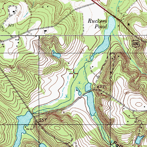 Topographic Map of Falls Branch, SC