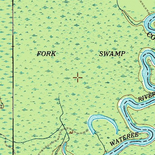 Topographic Map of Fork Swamp, SC