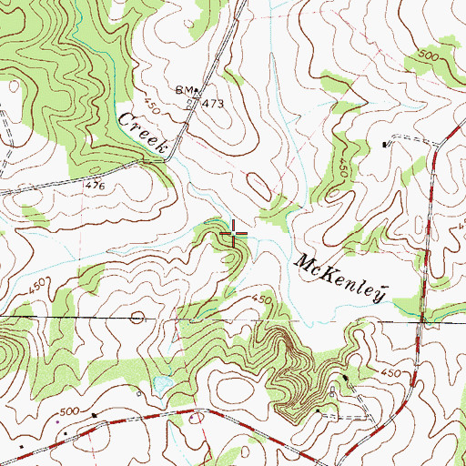 Topographic Map of Gill Creek, SC