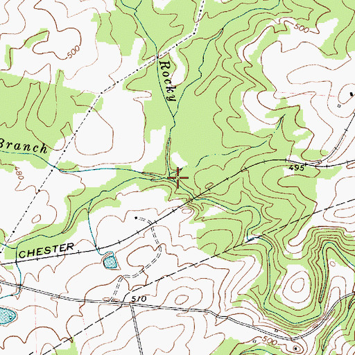 Topographic Map of Grassy Run Branch, SC