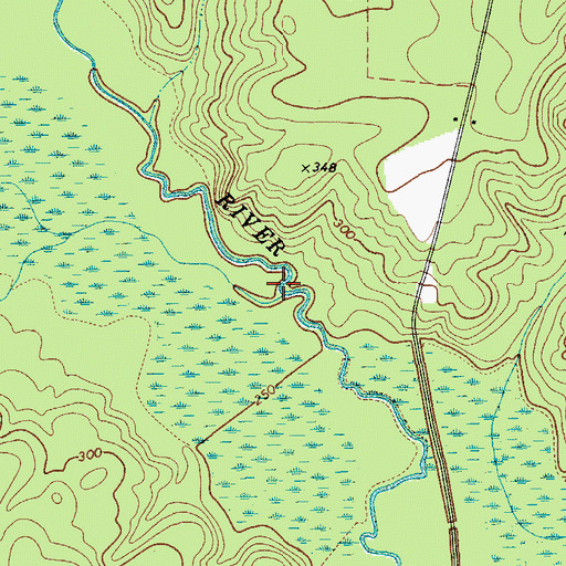 Topographic Map of Gully Branch, SC