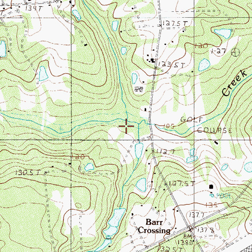 Topographic Map of Hogpen Branch, SC